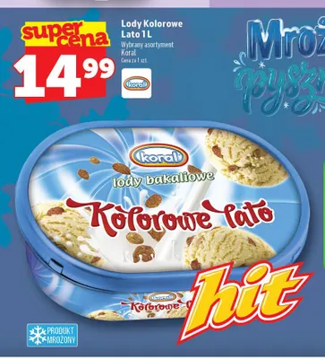 Lody Kolorowe Lato bakaliowe promocja w TOPAZ