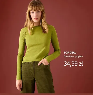 Bluzka w prążek promocja w bonprix