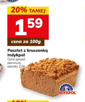 Pasztet z kruszonką Indykpol promocja w Hitpol