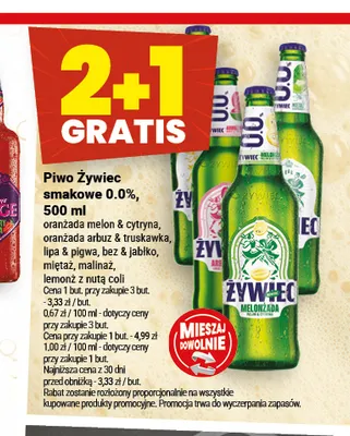 Piwo bezalkoholowe Żywiec smakowe mięta promocja w Twój Market