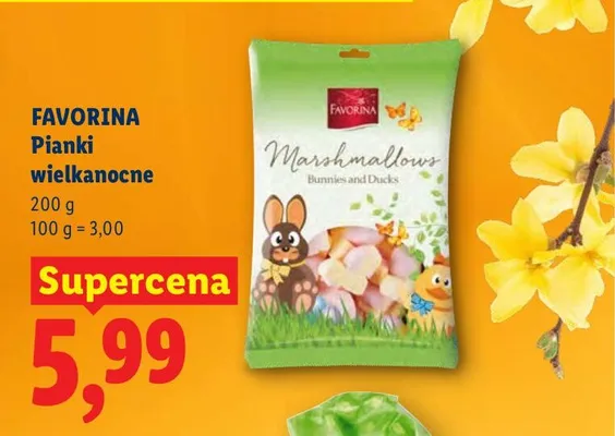 Pianki wielkanocne Favorina promocja w Lidl