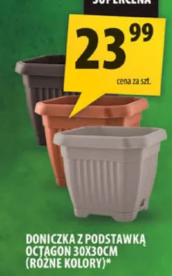 Doniczka z podstawką octagon 30x30cm promocja w Arhelan