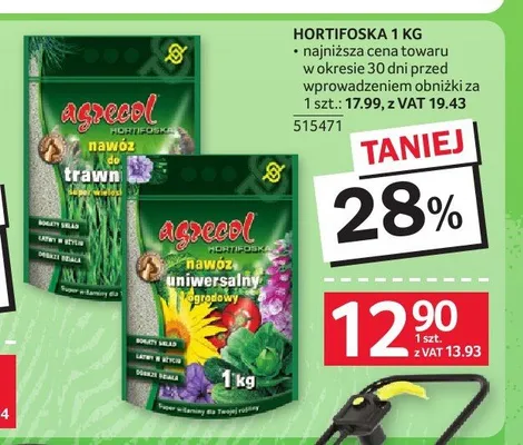 Nawóz do trawników Hortifoska Agrecol promocja w Selgros