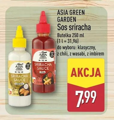Sos sriracha ASIA GREEN GARDEN z wasabi promocja w Aldi