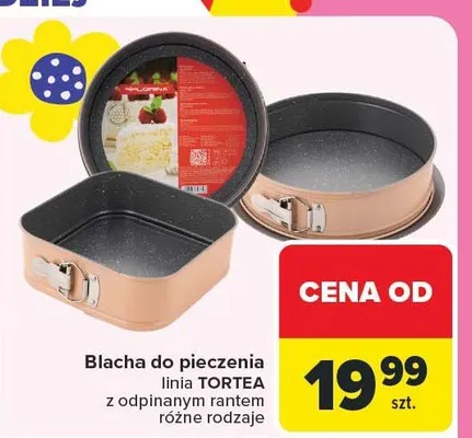 Blacha do pieczenia linia Tortea z odpinanym rantem różne rodzaje promocja w Carrefour