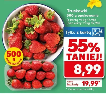 Truskawki promocja w Kaufland