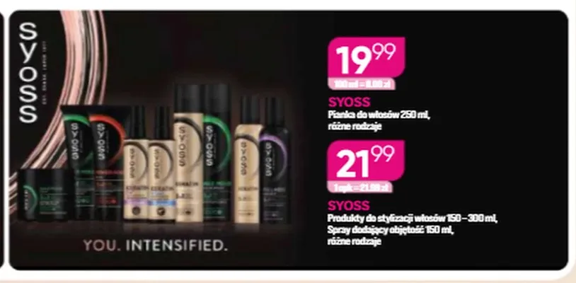 Spray dodający objętości Syoss promocja w Drogerie Koliber
