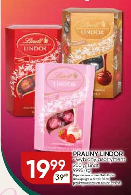 Praliny Lindt Lindor promocja w Chata Polska
