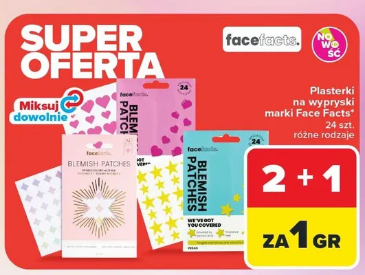 Plasterki na wypryski różne rodzaje promocja w Carrefour