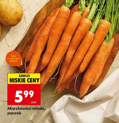 Marchewka młoda promocja w Biedronka