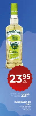 Wódka Żubrówka ŻU Apple Kwaśne Jabłko 20-26% promocja w Duży Ben