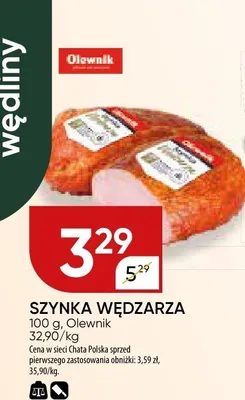 Szynka wędzona promocja w Chata Polska