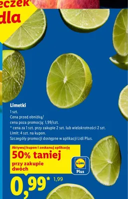 Limetki promocja w Lidl