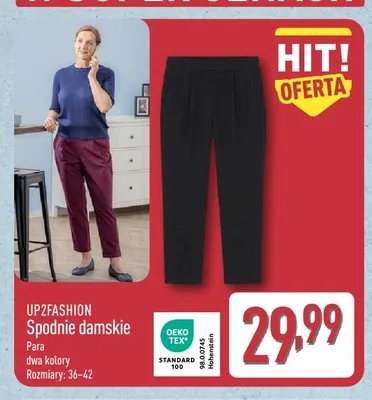 Spodnie damskie UP2FASHION promocja w Aldi