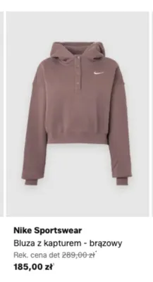 Bluza z kapturem Nike Sportswear brązowy promocja w Lounge by Zalando