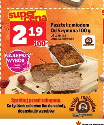 Pasztet z miodem Od Szymona promocja w TOPAZ