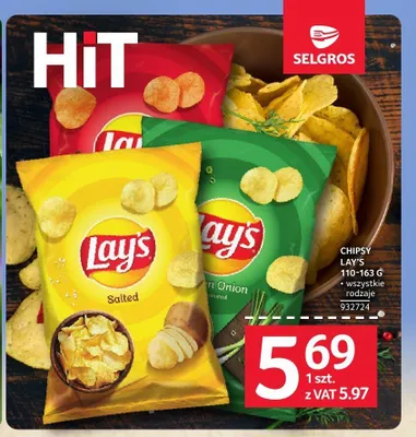 Chipsy Lay's Green Onion promocja w Selgros