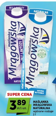 Maślanka Mrągowska Naturalna promocja w Groszek