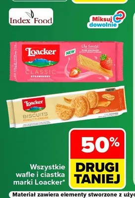 Wafle i ciastka marki Loacker promocja w Carrefour