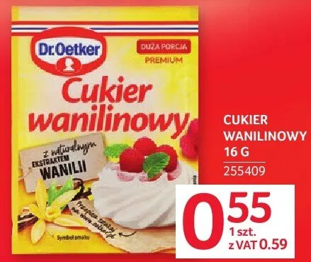 Cukier wanilinowy Dr. Oetker 16 g promocja w Selgros