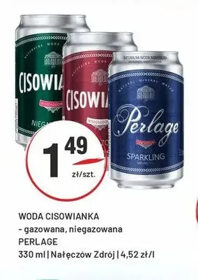 Woda Cisowianka niegazowana promocja w Sedal