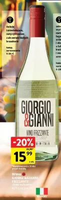 Wino Giorgio & Gianni Frizzante białe wytrawne promocja w Intermarche