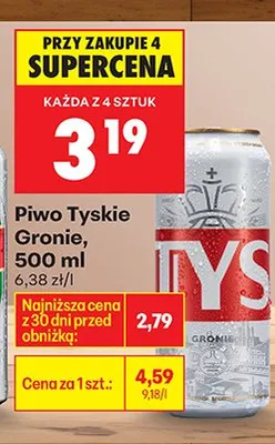 Piwo gronie promocja w Biedronka