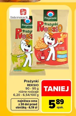 Prażynki Reksio Solone promocja w Carrefour