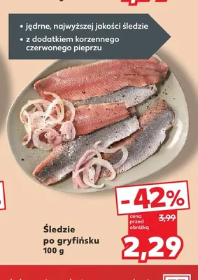Śledzie po gryfińsku promocja w Kaufland