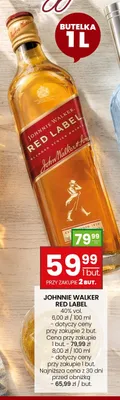 Whisky Johnnie Walker Red Label promocja w Twój Market