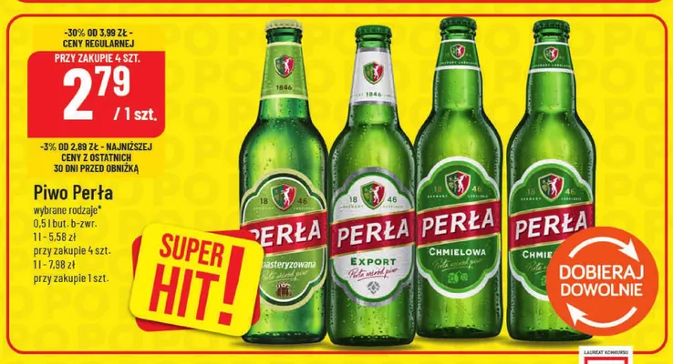 Piwo Perła Niepasteryzowana promocja w POLOmarket