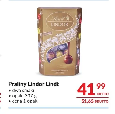 Praliny Lindor Lindt promocja w Makro