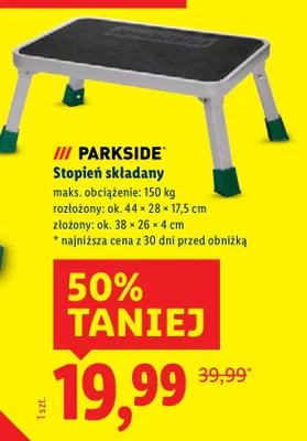 Stopień składany  promocja w Lidl