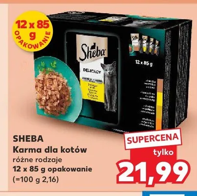 Karma dla kotów Sheba Delicacy 12-pak 85g promocja w Kaufland