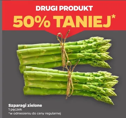 Szparagi zielone 1 pęczek promocja w Netto