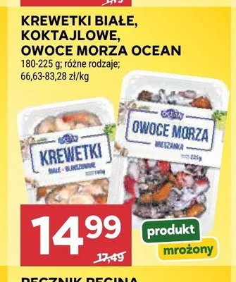 Krewetki białe mrożone Ocean promocja w Stokrotka