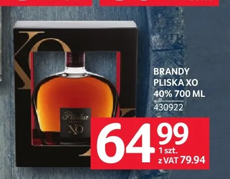 Brandy Pliska XO promocja w Selgros