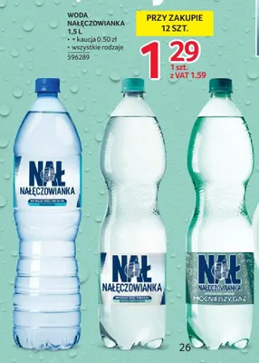 Woda Nałęczowianka 1,5 L - wszystkie rodzaje promocja w Selgros