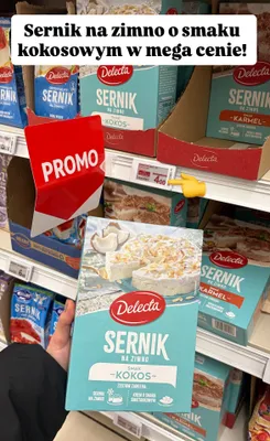 Sernik na zimno o smaku kokosowym promocja w Auchan