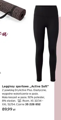 Legginsy sportowe Active Soft promocja w Tchibo