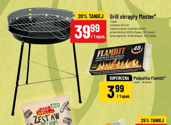 Grill okrągły Master średnica 32,5cm promocja w POLOmarket