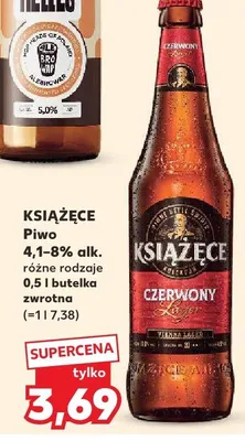 Piwo zwrotna, różne rodzaje promocja w Kaufland