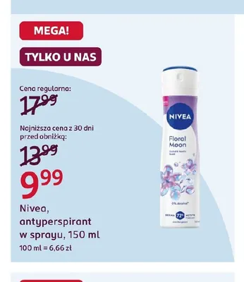 Antyperspirant w sprayu Nivea promocja w Rossmann
