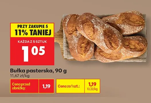 Bułka pasterska promocja w Biedronka