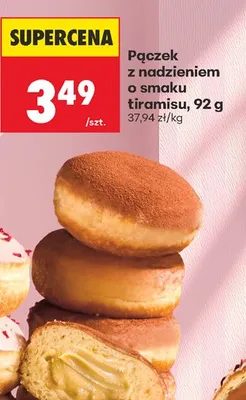 Pączek z nadzieniem o smaku tiramisu promocja w Biedronka