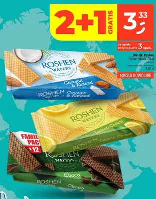 Wafelki Roshen Lemon Cream promocja w Dealz
