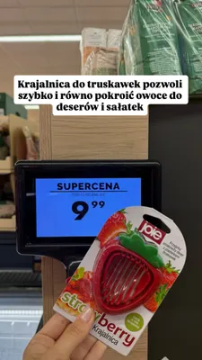 Krajalnica do truskawek Joie promocja w Biedronka
