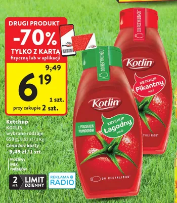 Ketchup pikantny Kotlin promocja w Intermarche