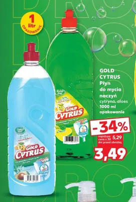 Płyn do mycia naczyń GOLD CYTRUS cytryna promocja w Kaufland