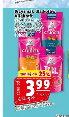 Przysmak dla kotów Vitakraft Trio Mix drobiowy promocja w Prim Market